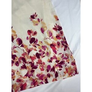Sam and Jess‎ XL Floral Print Wide Leg Palazzo Pants Ivory Red Trousers